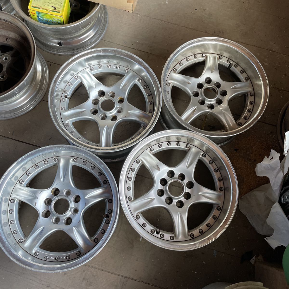 AE86 シルビア 180SX などに プレセディオ 15インチ 7.5J オフセット-5 4本セット拍卖