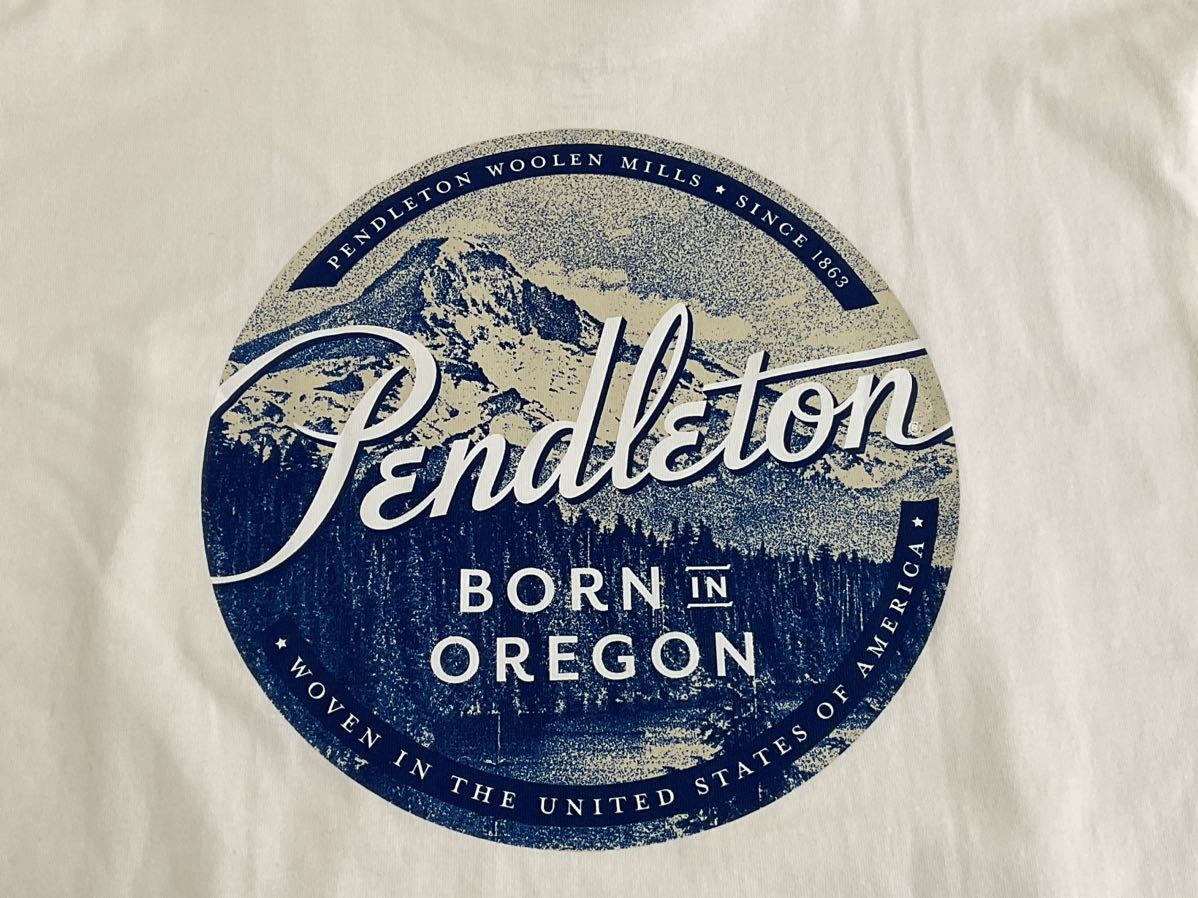 未使用!PENDLETON ペンドルトン ビッグロゴ Tシャツ White M拍卖