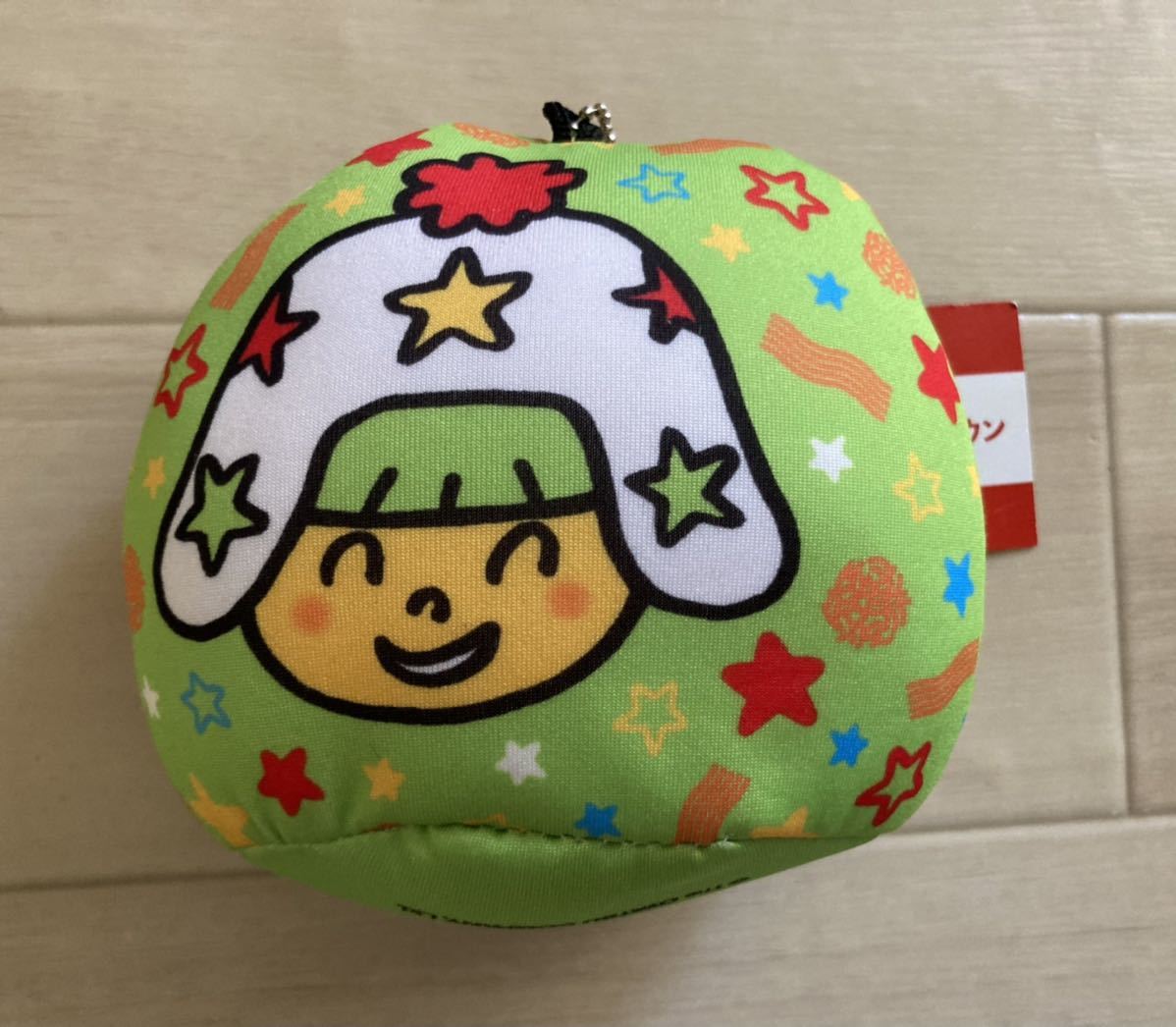 【ベビースターラーメン〜ビーズマスコット緑】タグ付き!おやつタウン、ホシオ君、ベビースターラーメン拍卖