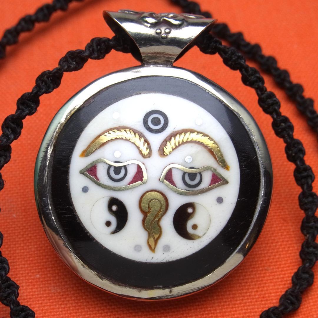 【No,12】ネパール製 仏陀の眼 ブッダアイズ ネックレス拍卖