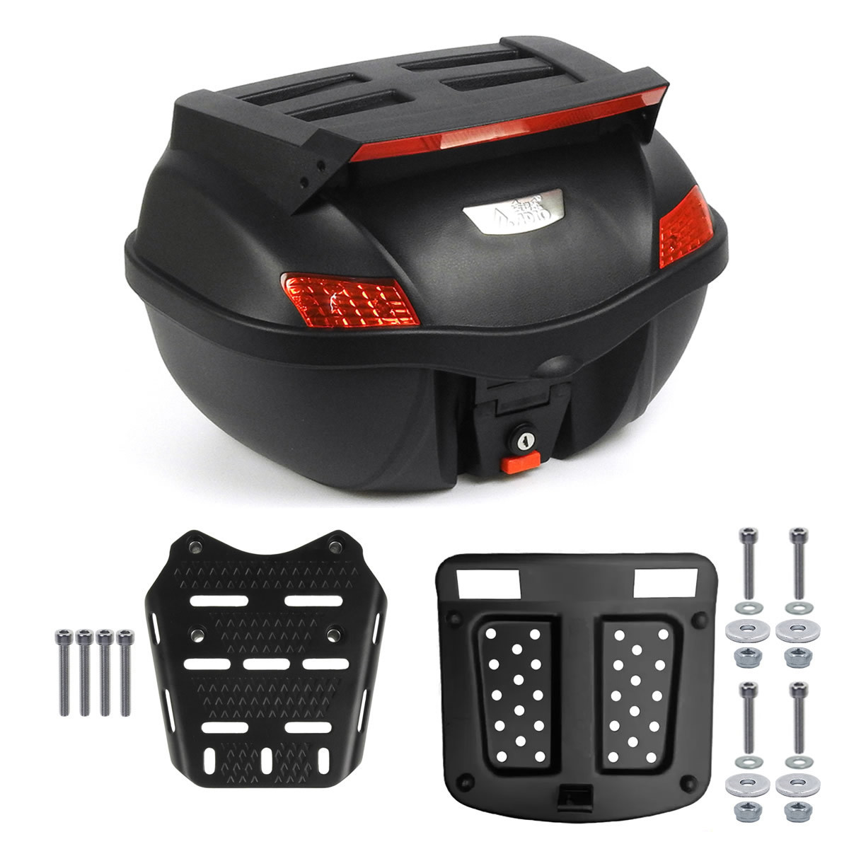 PCX専用 ボックス キャリア セット 容量29L トップキャリア付 取付簡単 リアボックス リアキャリア トップケース バイク ケース PCXAG-35D拍卖