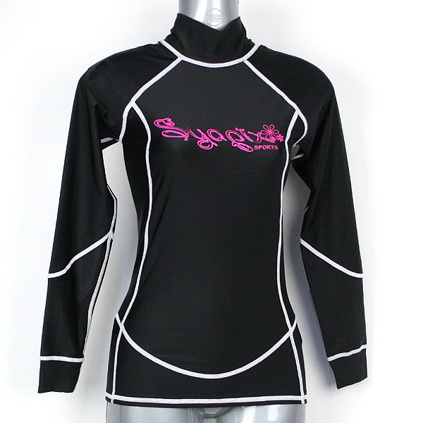 Syapix ラッシュガード 長袖 ブラック レディース Sサイズ 5164-3S拍卖