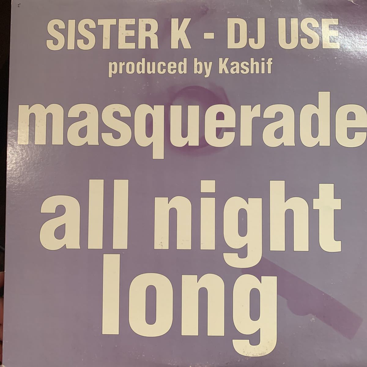 12inc【良品】オリジナル 1999年 名曲 英詞カバー 【 sister k / masquerade マスカーレード / all night long 】kashif カシーフ拍卖