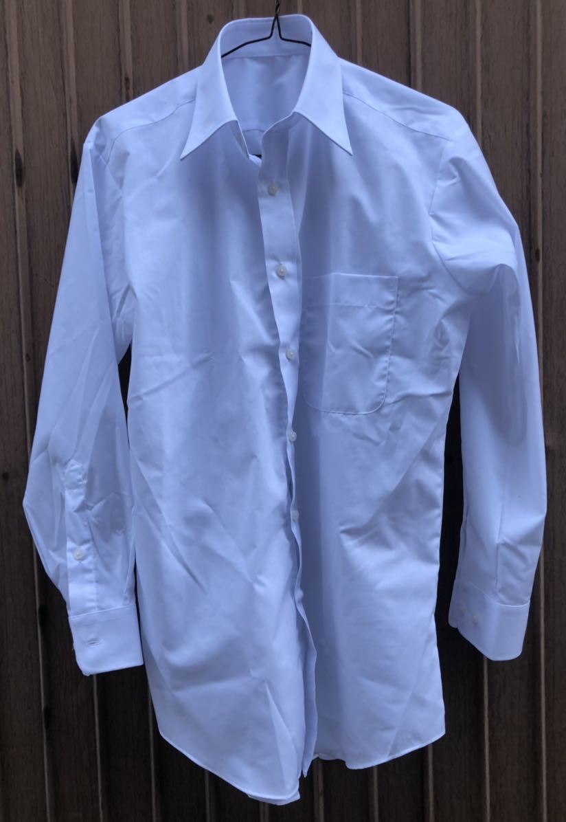 サイズ違い・カッターシャツ 白シャツ ホワイト 長袖シャツ 小さいシャツ 形態安定シャツ フレックスジャパン 紳士 中学生 高校生拍卖