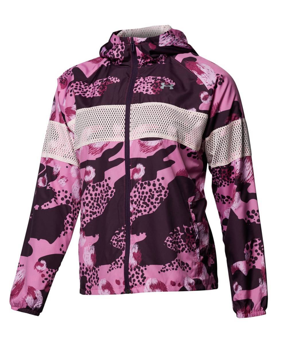 ◆アンダーアーマー ◆メッシュ ライナー プリント フーディー ◆LG・プラネットピンク◆拍卖