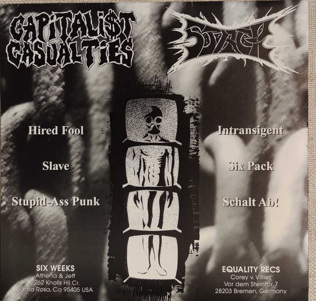 ♪6曲入り CAPITALIST CASUALTIES/Stack キャピタリスト・カジュアリティーズ/スタック/パワー・ヴァイオレンス/ハードコア/Six Pack/Slave拍卖