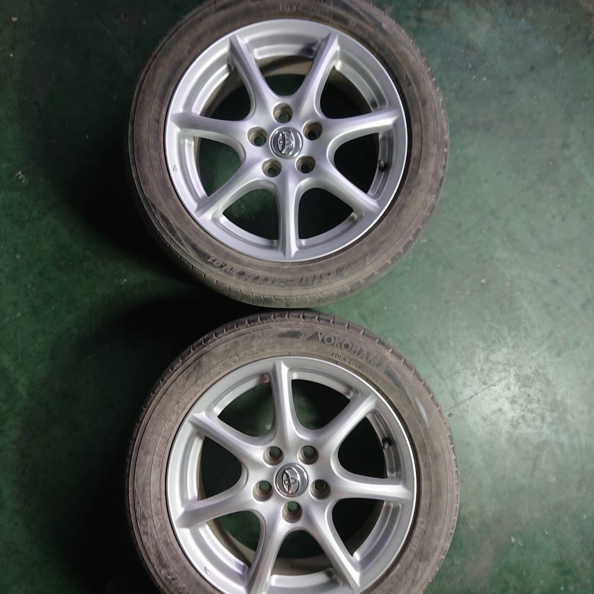 (MAW-7) トヨタ 純正 エスティマ タイヤホイール 215/55-17 2本拍卖