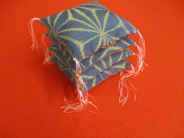 座卓ざぶとん 小座布団 座敷座布団 4枚組 リバーシブル 座卓座布団/拍卖