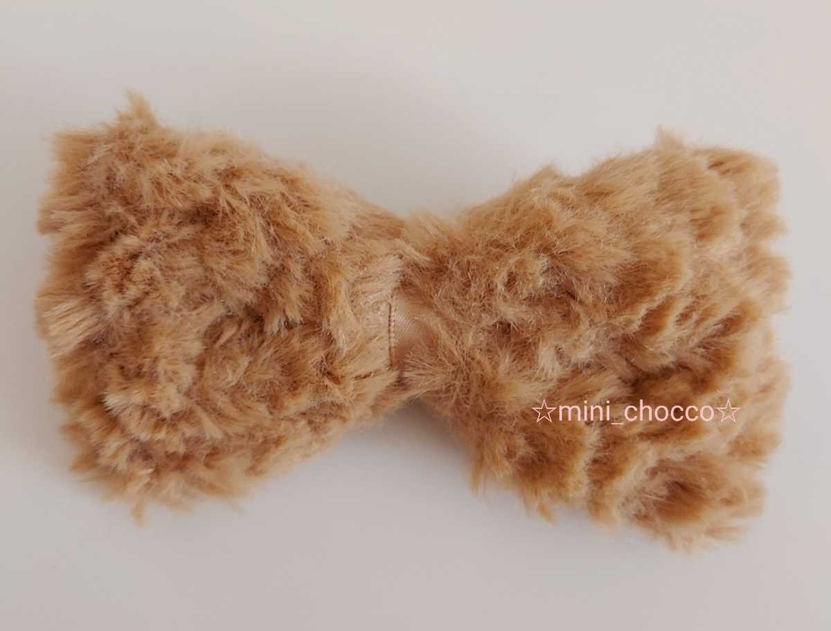 ☆ふわふわ クマ バレッタ 髪留め 茶色☆送料200円☆可愛い くま もこもこ☆オシャレ クリップ ヘアアクセサリー拍卖
