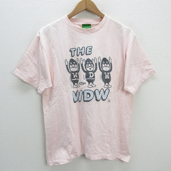 z■ビームス/BEAMS ARTFOREVERYDAY 半袖シャツ キャラプリント 【L】ピンク/MENS/91【中古】拍卖