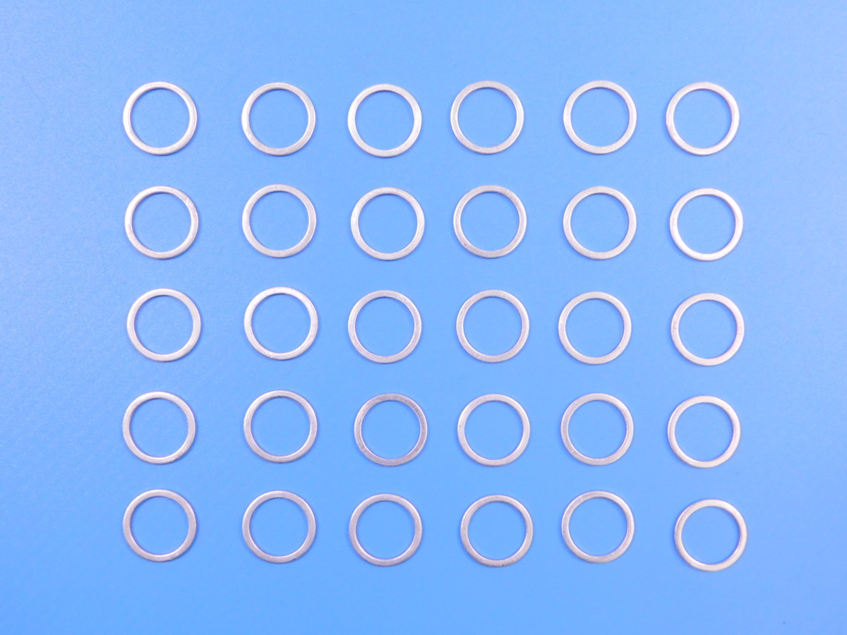 【アルミワッシャー・M16×30個】※ (外径20・内径16・厚み1.5mm)拍卖