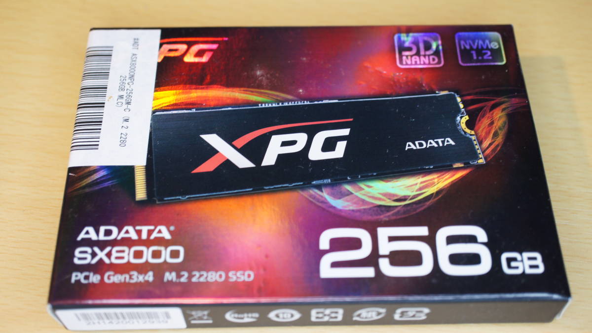 【NVMe・256GB】ADATA XPG SX8000拍卖