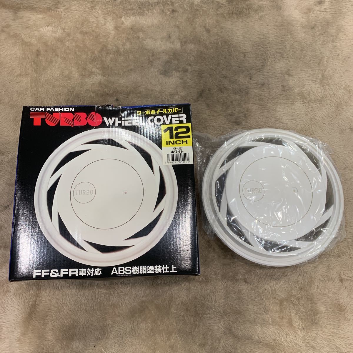 【当時物・未使用・激レア!!】CAR FASHION ターボホイールカバー 12インチ 旧車 TURBO WHEEL COVER ホイールキャップ ミラ アルト レトロ拍卖