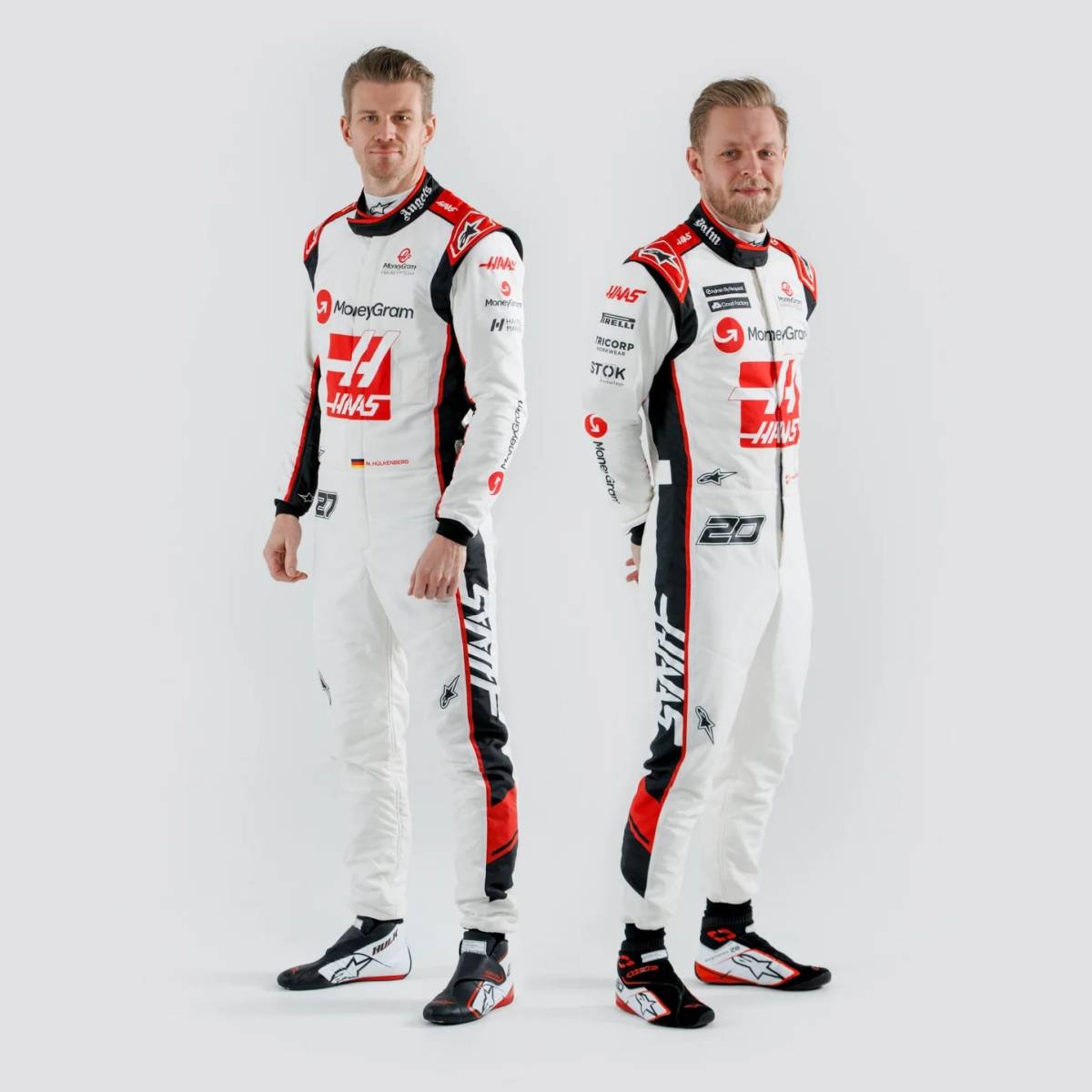 海外 送料込み 高品質 ハースF1チーム F1 Kevin Magnussen Haas 2023モデル レーシングスーツ サイズ各種 レプリカ 拍卖