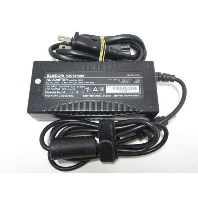 AD31831★エレコム ELECOM★ACアダプター★ACDC-SY1600BK★保証付!即決!拍卖