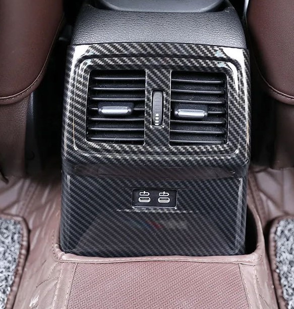 スポーティ全開♪ BMW カーボン ルック リア エアコン ダクト カバー X1 F48 sDrive xDrive 18i 18d 20i 25i Xライン X1シリーズ B拍卖