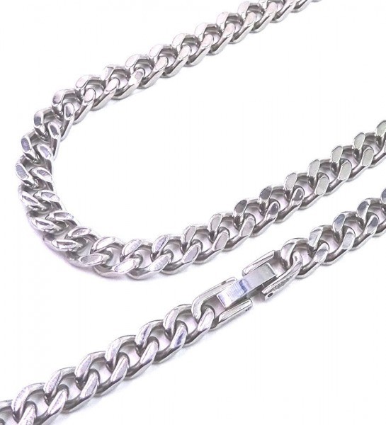 ステンレス 喜平ネックレス 鏡面仕上げ4面カット 幅6mm 長さ 50cm拍卖