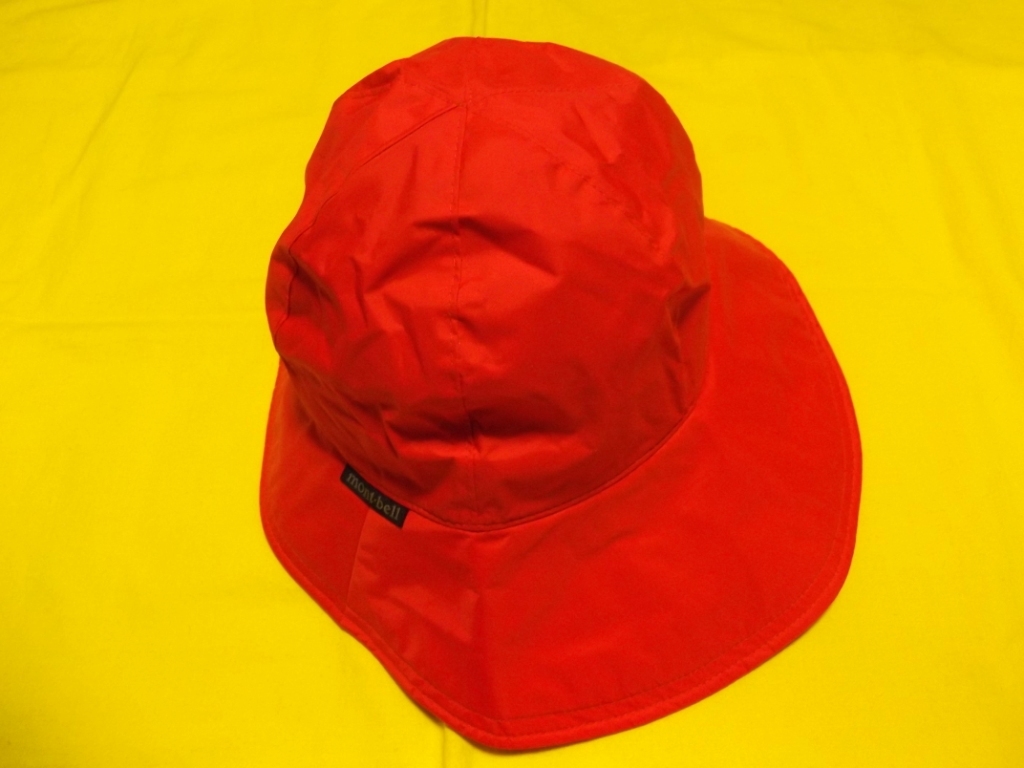 ●モンベル キッズ フリー ストームハット 帽子 レインハット レッド フリー 51~54 子供拍卖