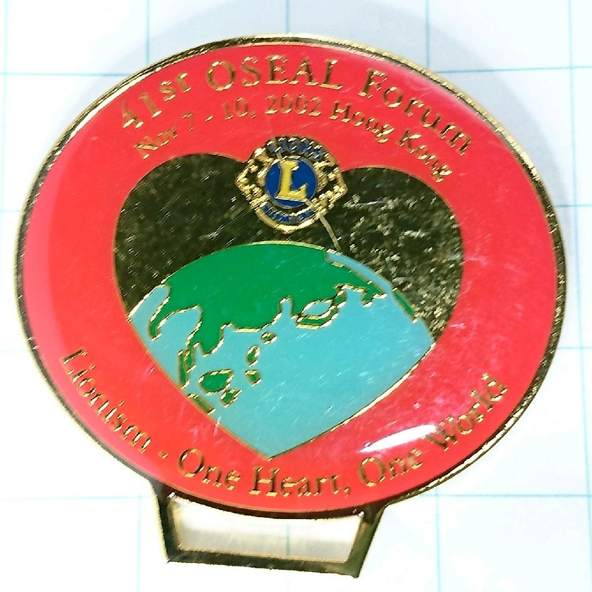 送料無料)2002 香港 ライオンズクラブ 記念 ピンバッジ PINS ピンズ A14919拍卖