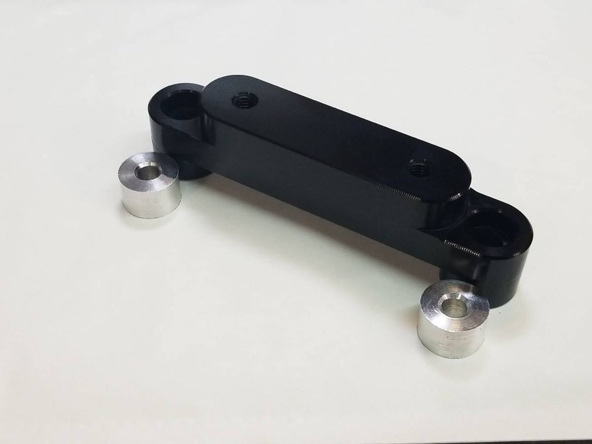 ハンターカブ ツールボックスアダプター 無地ブラックアルマイト拍卖