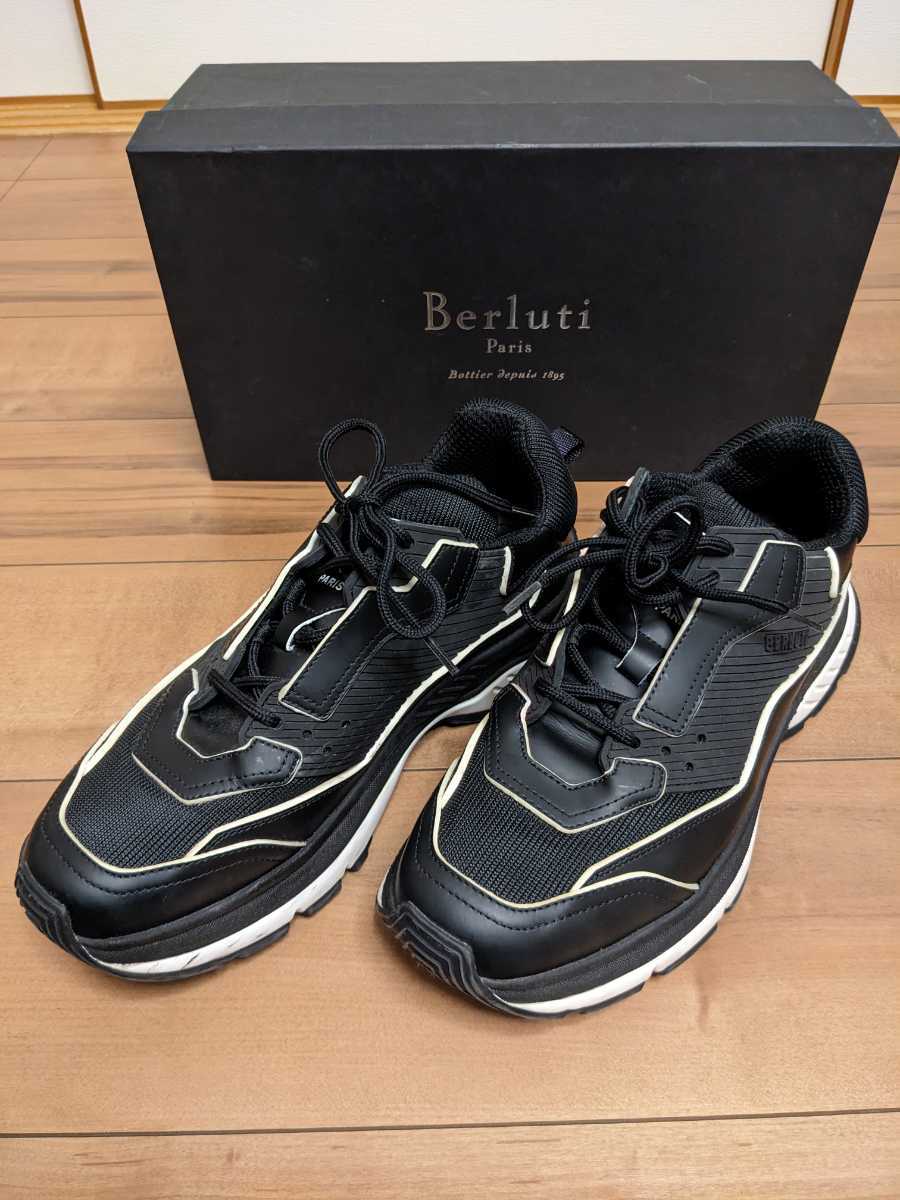 40万 希少カラー 国内正規品 ベルルッティ グラビティ GRAVITY BERLUTI サイズ7 ブラック 黒 箱付き 26.0/25.5 人気の黒拍卖