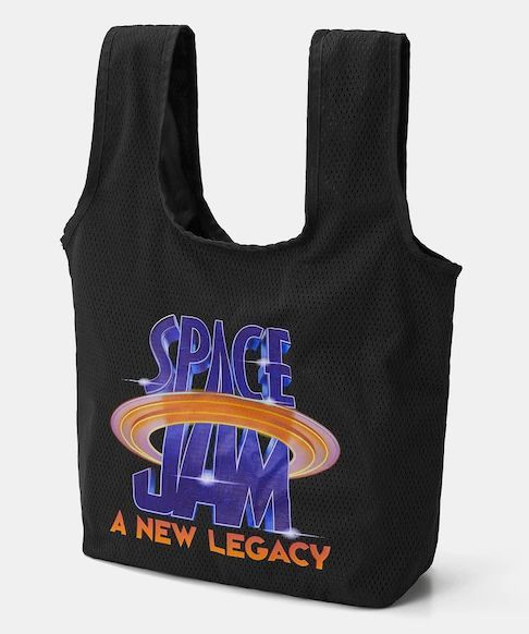 新品シ39■GUマルシェバッグ■黒色 SPACE JAMエコバッグにも拍卖