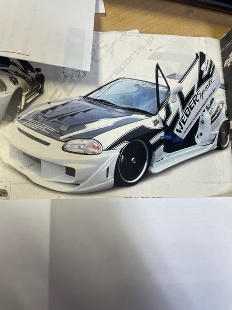 ホンダ デルソル スポコンスタイル WEBER SPORTS フロントバンパー 拍卖