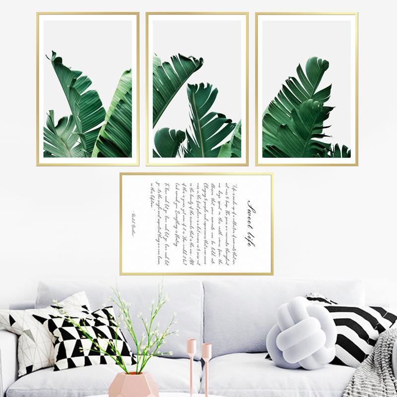 ウォールステッカー YAC153 植物 葉 英語 癒す DIY 壁紙 インテリアシート 剥がせるシール 送料無料拍卖