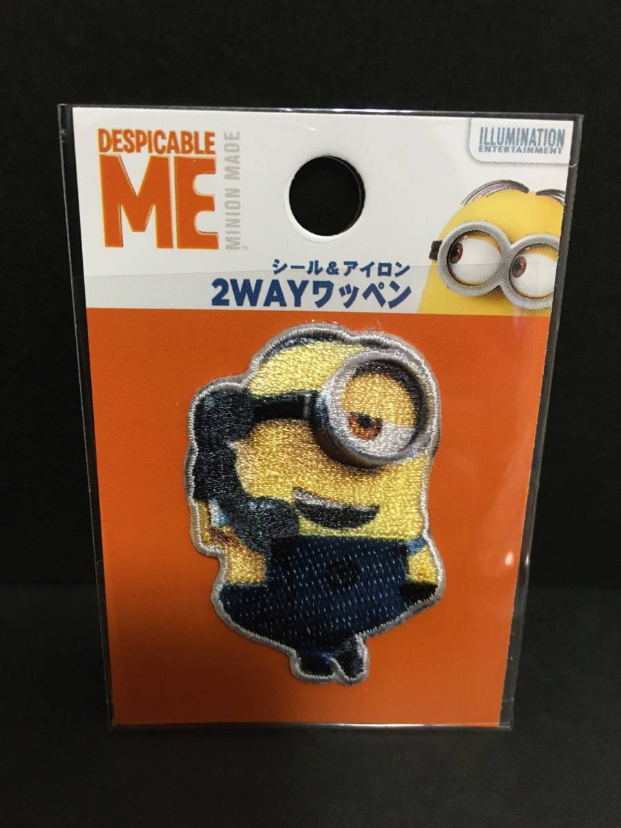 minions/ミニオンズ 2WAYワッペン☆彡 スチュアート電話☆ 刺繍 シール アップリケ 新品未開封品 STUART拍卖