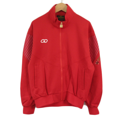 GONA by asics アシックス トラックジャケット ジャージ 90-4 M 赤 レッド メンズ拍卖