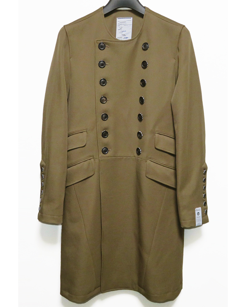 SHAREEF 15AW ウールカルゼノーカラートレンチコート 1 新品同様 定価79,200円 ダブル シャリーフ拍卖