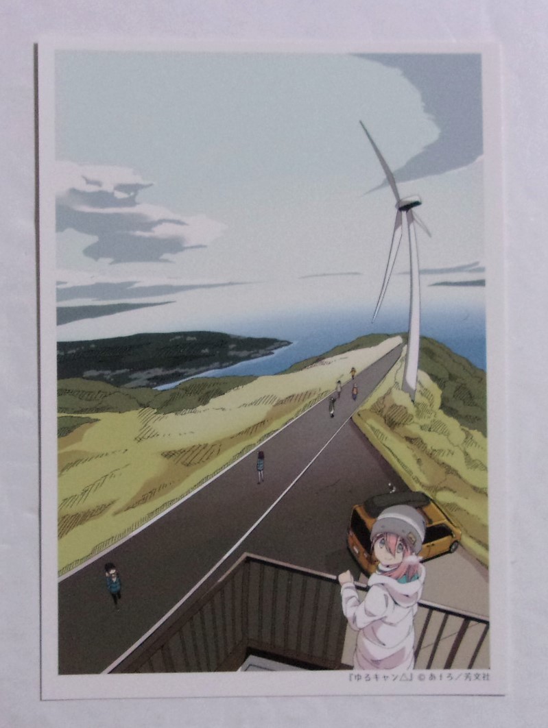 思い出のスナップ風 オリジナルカード ゆるキャン△ コミックス購入特典 あfろ/芳文社 検イラストカード 検ブロマイド拍卖
