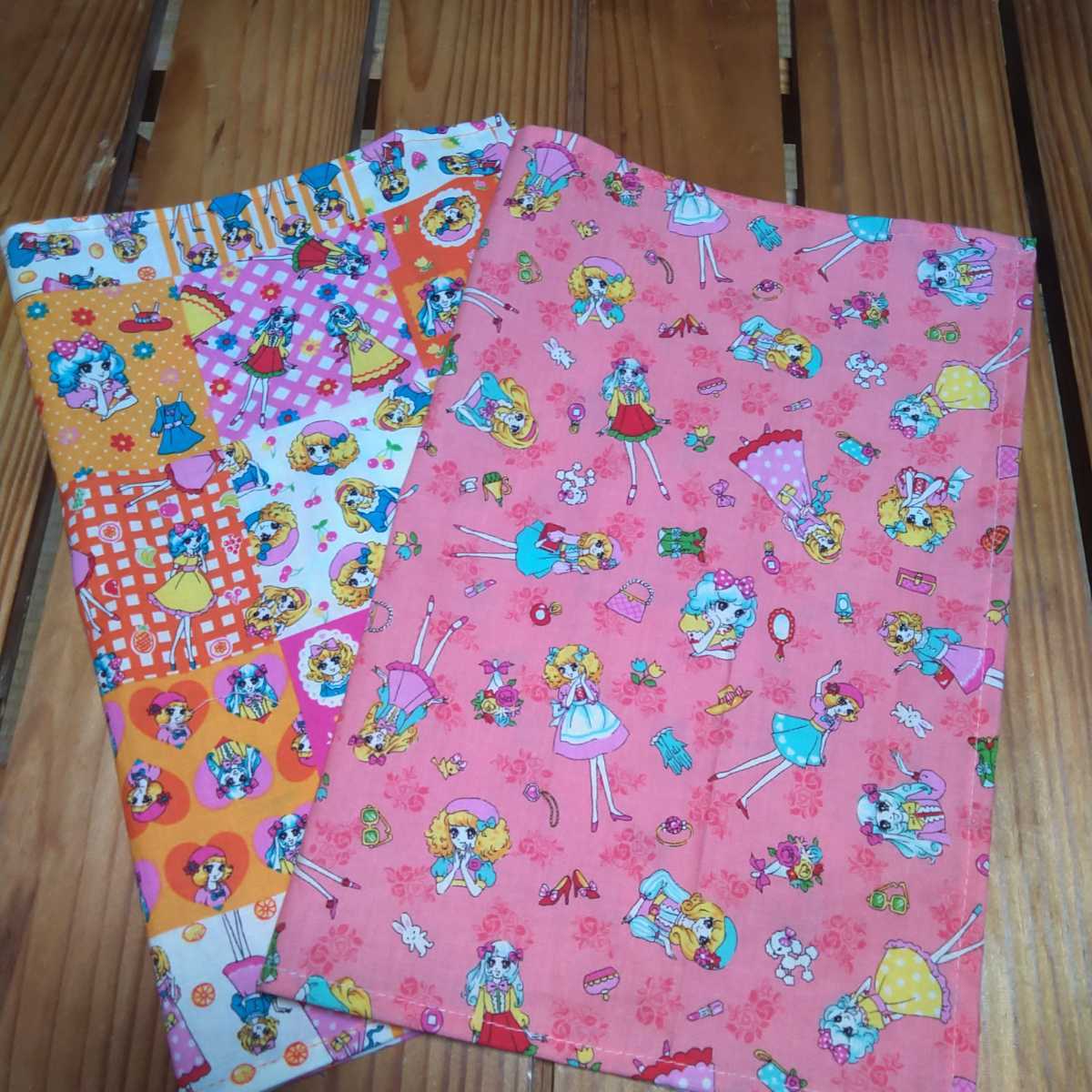 3-4 12N レトロガール ランチョンマット ランチマット ナフキン ハンドメイド ランチクロス 入園入学準備 小学校 保育園 幼稚園拍卖