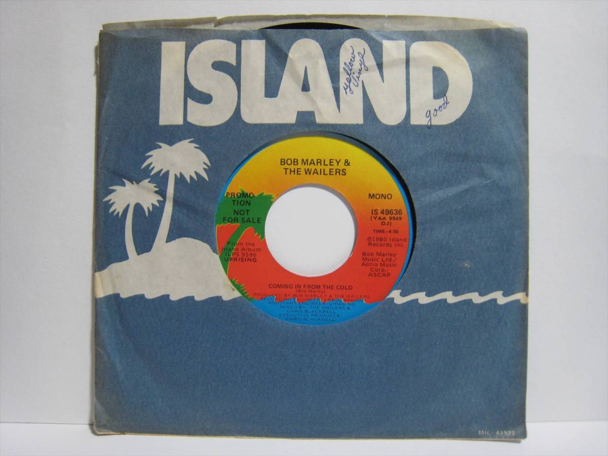 【7”】 BOB MARLEY & THE WAILERS / ●プロモ MONO/STEREO● COMING IN FROM THE COLD US盤 ボブ・マーリィ コールド・システム拍卖