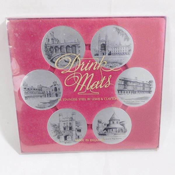 ルイス&クレイトンLEWIS&CLAYTON イングランド製 ステンレス鋼 コースター 6枚セット ※RY3123032拍卖