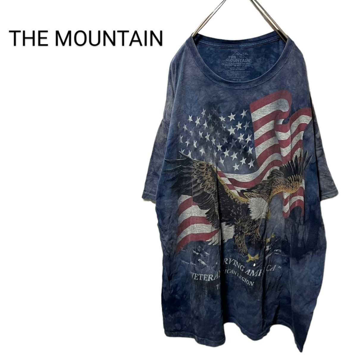 【THE MOUNTAIN 】USA イーグル 星条旗デザインTシャツ A372拍卖