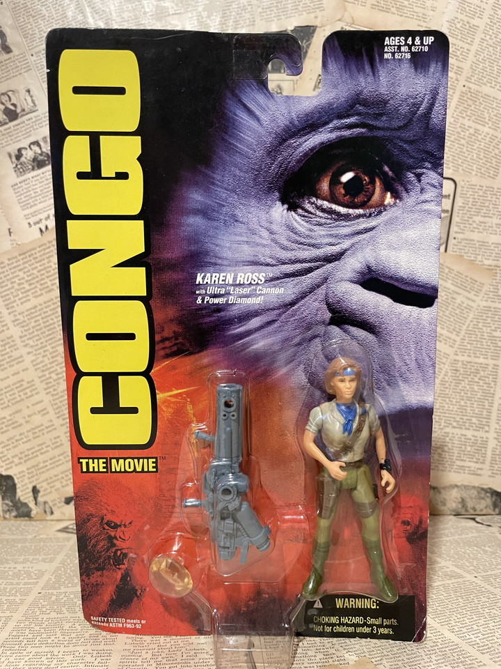 ☆1990年代/映画/コンゴ/フィギュア/即決ビンテージUSA/ケナー/Kenner/Congo/Action Figure(Karen Ross/MOC) MO-051拍卖
