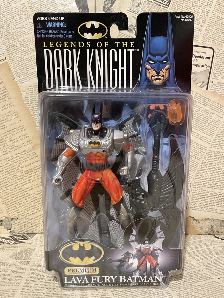 ☆1990年代/バットマン/アクションフィギュア/即決Legends of the Dark Knight/Batman/Action Figure(Lava Fury Batman/MOC) DC-037拍卖