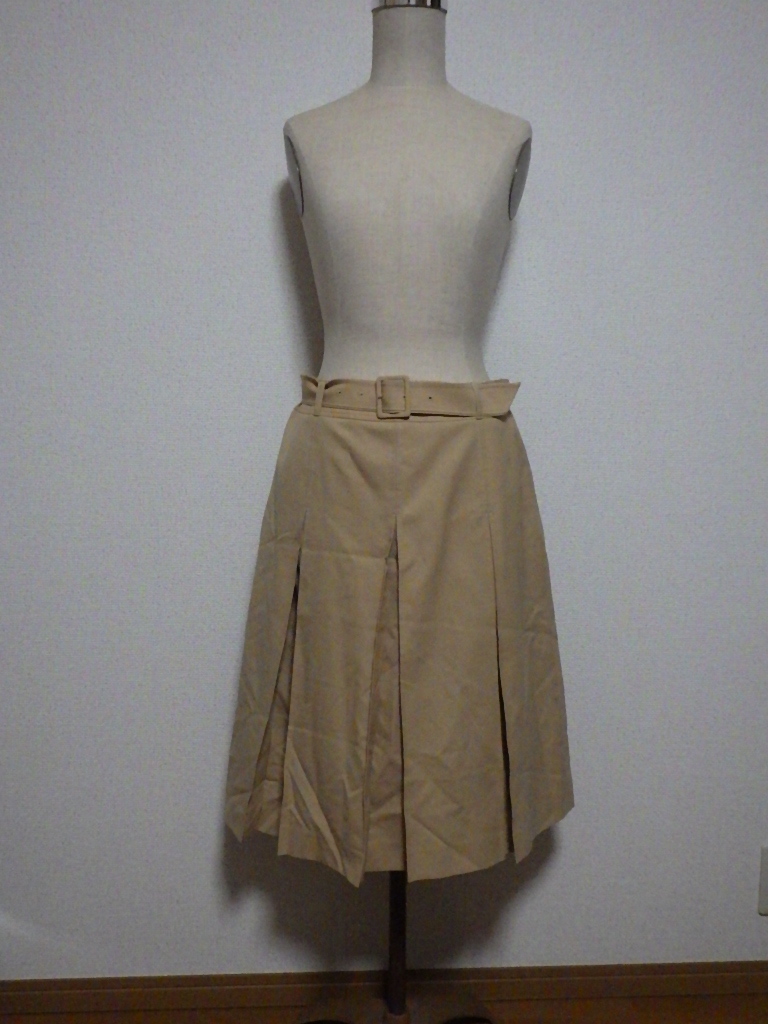 NEW YORKER ベルト付き ボックスプリーツ スカート 284拍卖