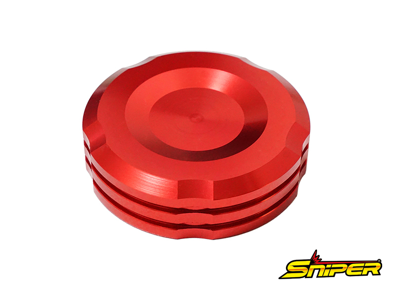 アルミ製 マスターシリンダーキャップ 赤 59mm M52xP4 汎用 SNIPER スナイパー SP0140R拍卖