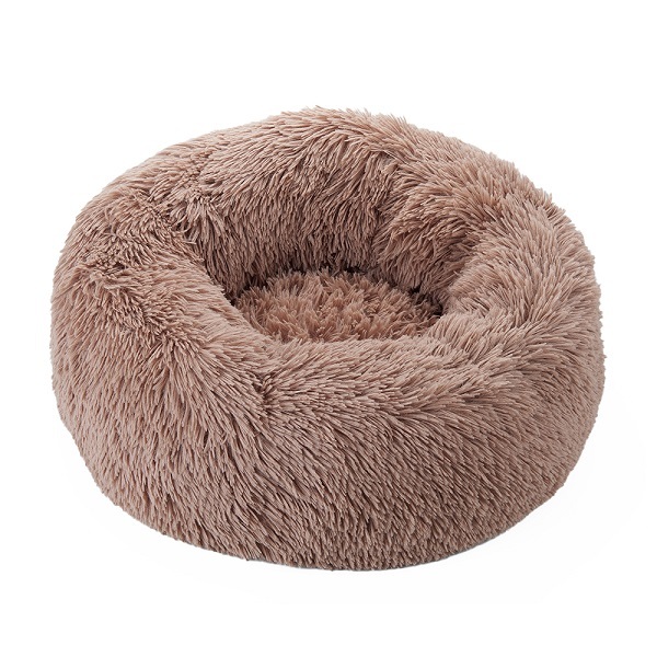 ふわふわベッド ペット用 アイメディア 丸型 ペットベッド 犬 猫 洗濯可能 猫用 小型犬用 直径50cm 暖かい 滑り止め付き拍卖
