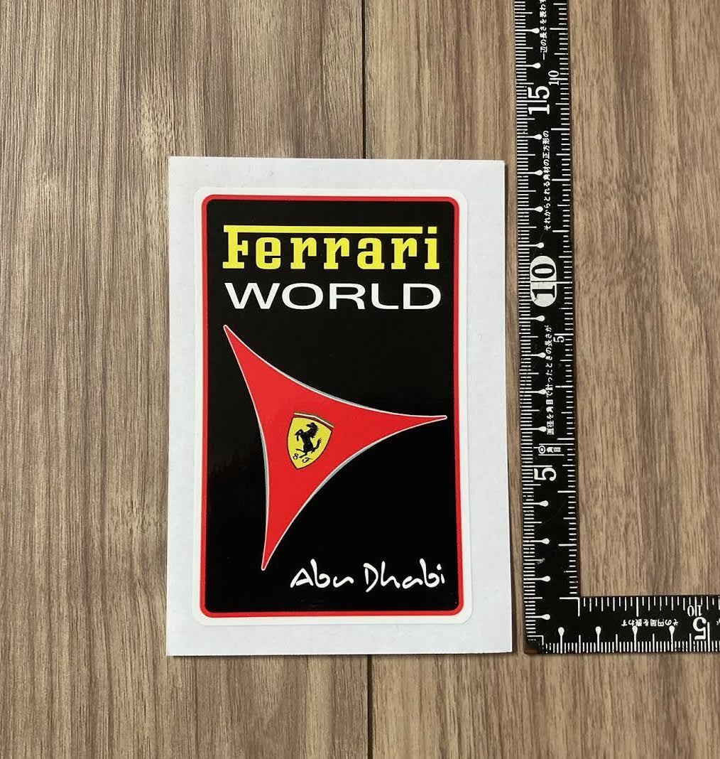 ★送料無料★Ferrari World Abu Dhabi フェラーリ ロゴ ステッカー デカール拍卖