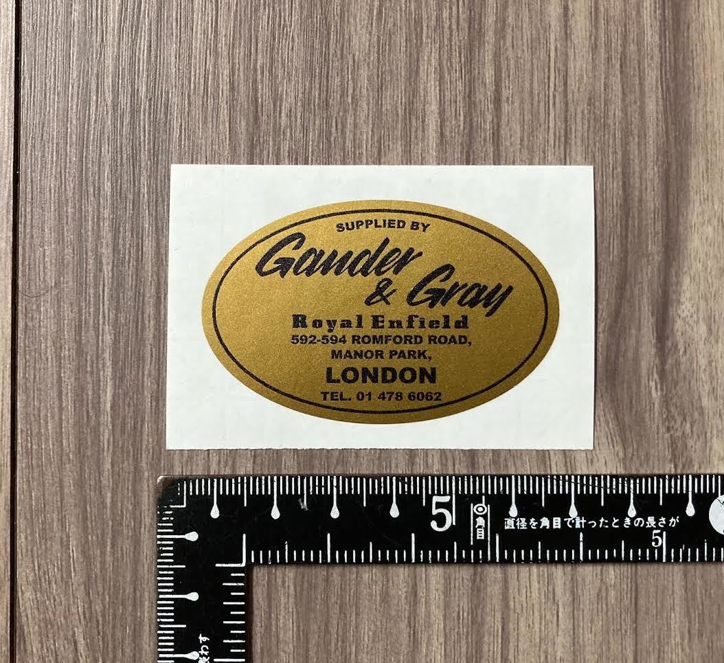 ★送料無料★Royal Enfield STICKER ロイヤルエンフィールド ステッカー デカール ゴールド拍卖