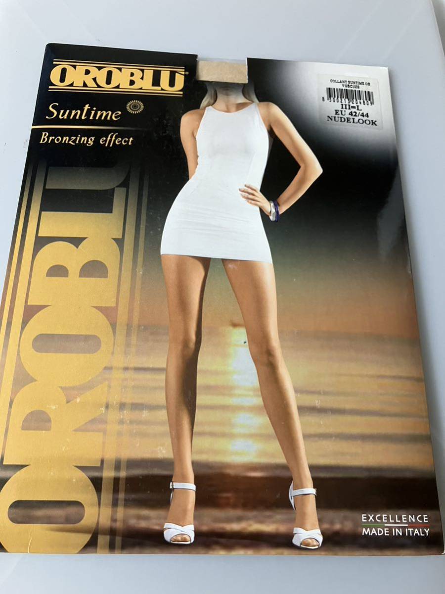 【送料無料】 OROBLU suntime bronzing effect L EU 42-44 nude look 15デニール パンティストッキング オロブル パンスト panty stocking拍卖