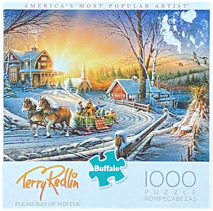 ■新古品・未開封■Buffalo■テリー・レドリン 「PLEASURES OF WINTER」■1000 PIECES■68cm×50cm■NO.91580■ジグソーパズル拍卖
