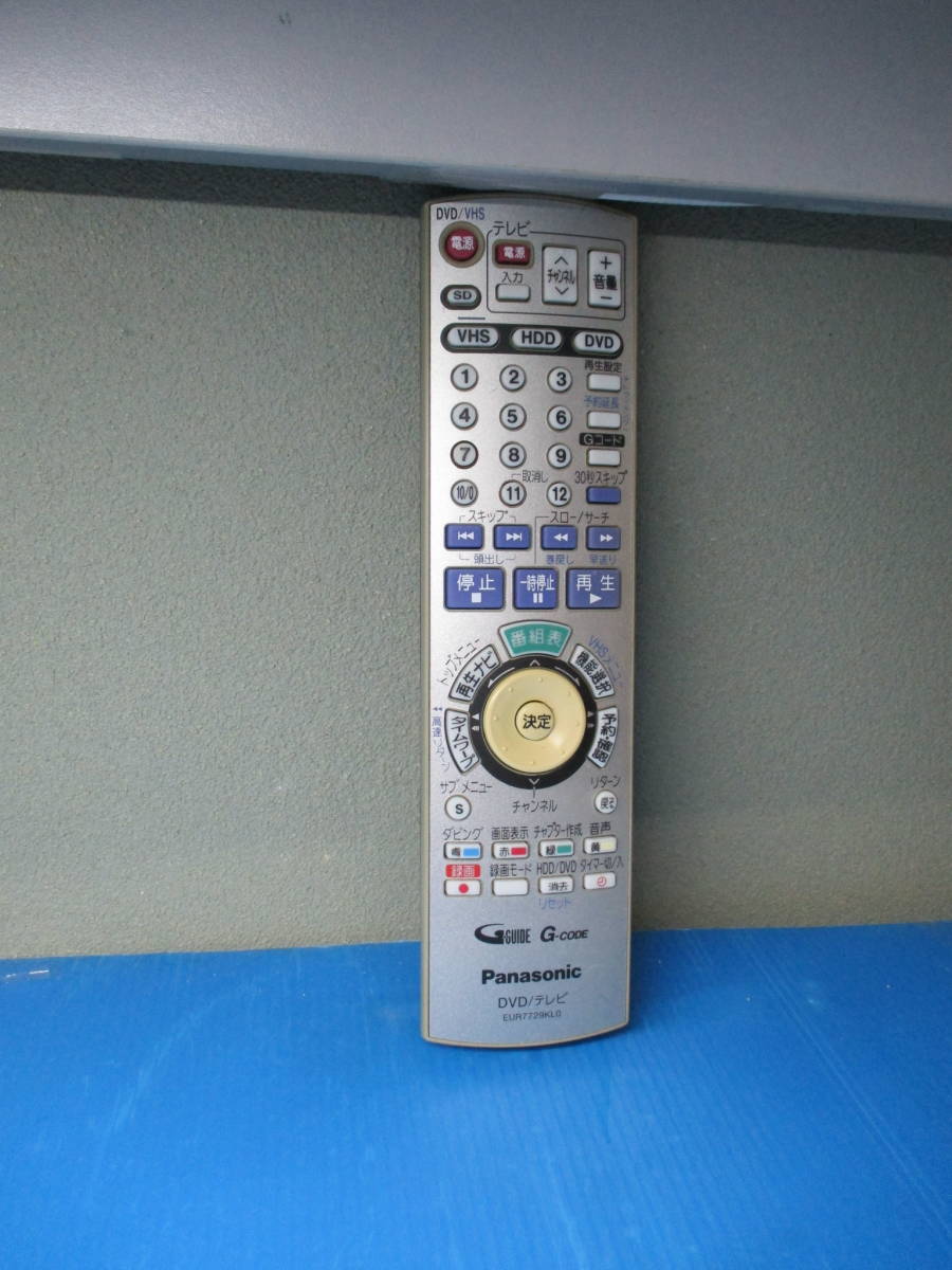 Panasonic DVD HDD VHS リモコン EUR7729KL0拍卖
