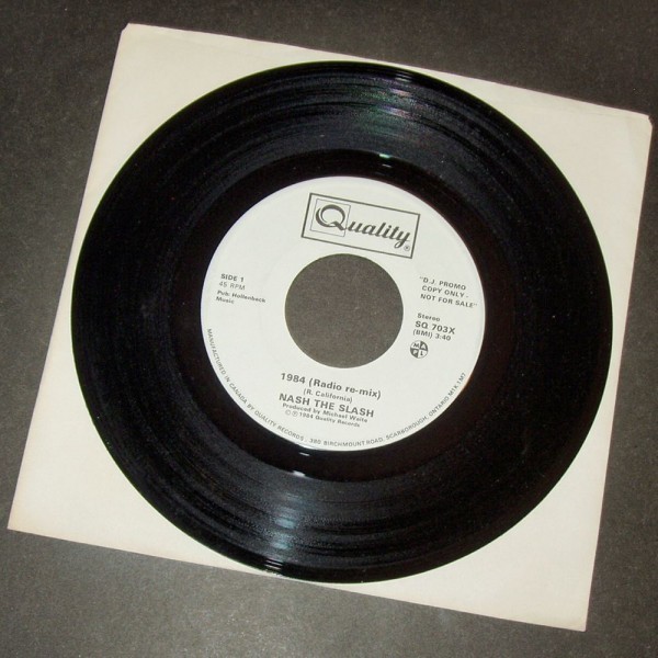 NASH THE SLASH 1984 (Radio Re-mix) S/L カナダ盤シングルPR拍卖