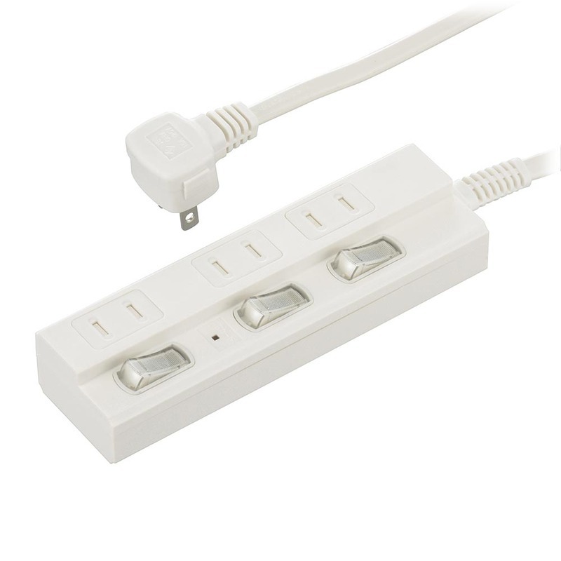 節電タップ 雷ガード 3個口 1m|HS-TPK31W-22 00-1568 オーム電機拍卖