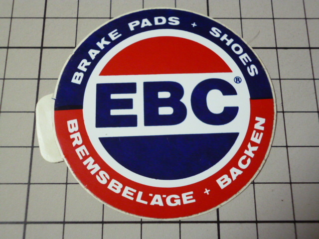 EBC BRAKE PADS ステッカー (63mm) イービーシー ブレーキパッド拍卖