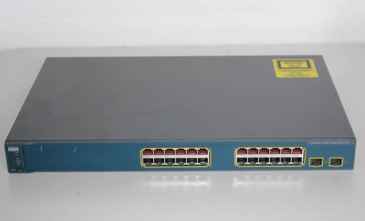 ★ CISCO Catalyst 3560 Swich WS-C3560-24PS-S Series PoE-24  2009年【通電OK】拍卖